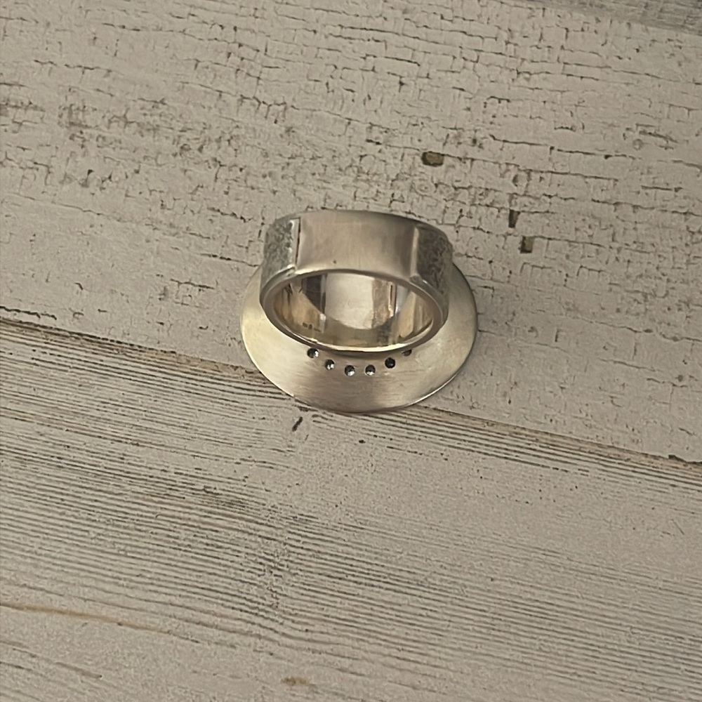 Silpada Sterling Silver Disc Statement Ring. - image 4